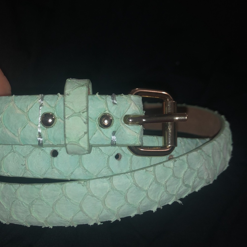 Ann Taylor embossed Leather Belt